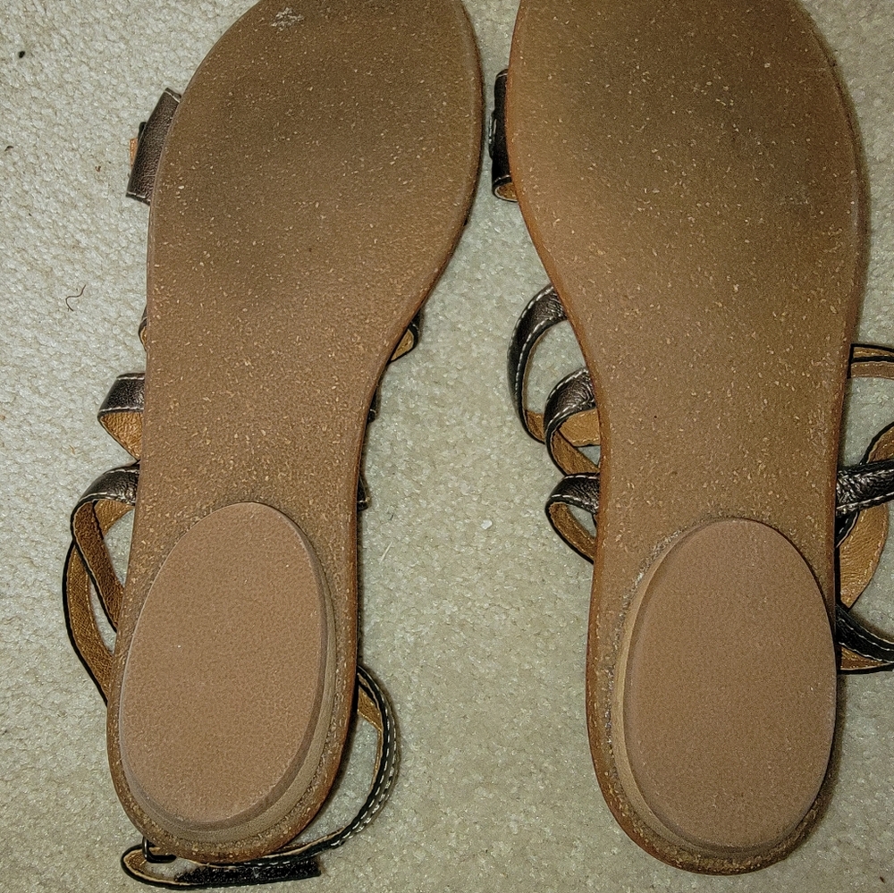 Naya Women's Size 11 Metallic Brown Strapy Sandles - Picture 3 of 6